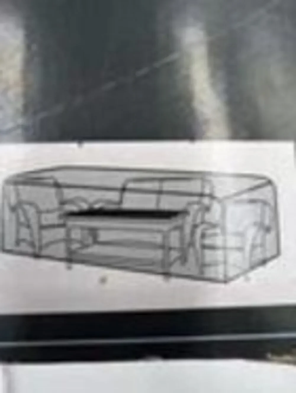 Hampton Bay Universal One Piece Cover for Four Piece Patio Set NIB 69x114x36